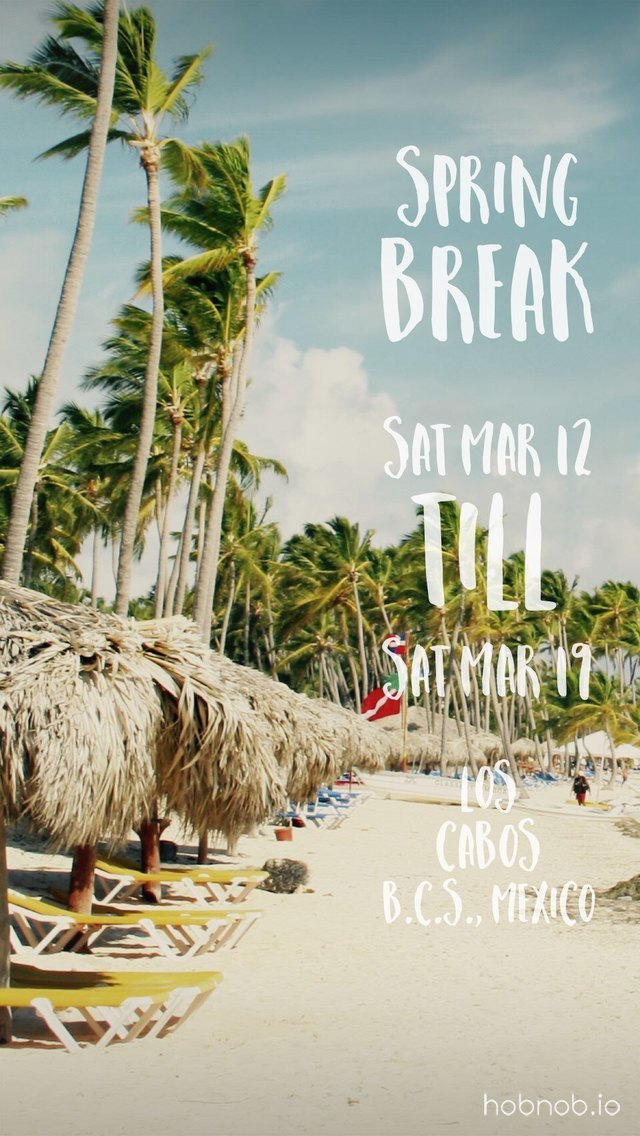 Spring break