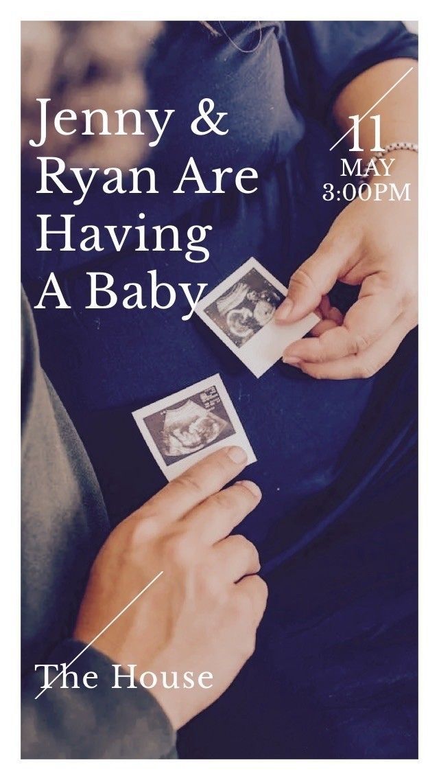 Text Message Invite Designs for Having a Baby