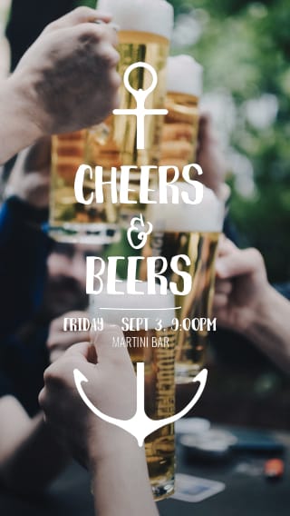 Text Message Invite Designs for Cheers Beers Bachelor Party