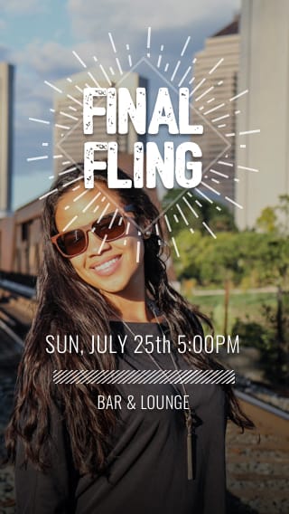 Text Message Invite Designs for Final Fling Bachelorette Party