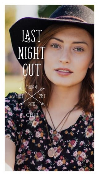 Text Message Invite Designs for Selfie Bachelorette Party