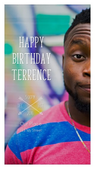 Text Message Invite Designs for 20s Man Birthday Party