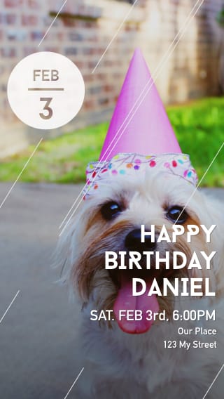 Text Message Invite Designs for Dog Birthday Birthday Party