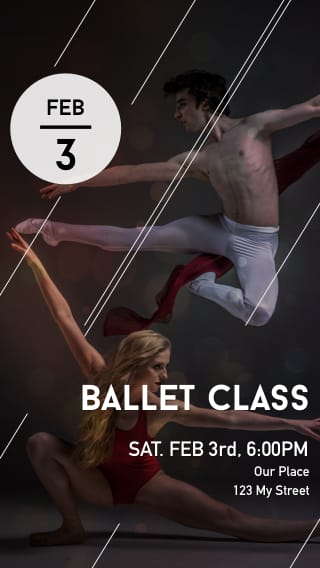 Text Message Invite Designs for Ballet Class