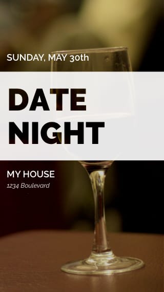 Text Message Invite Designs for Date Night