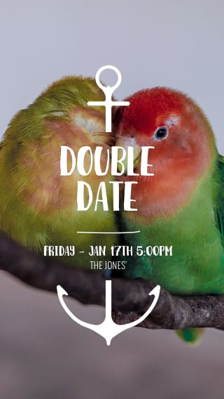 Text Message Invite Designs for Double Date Night