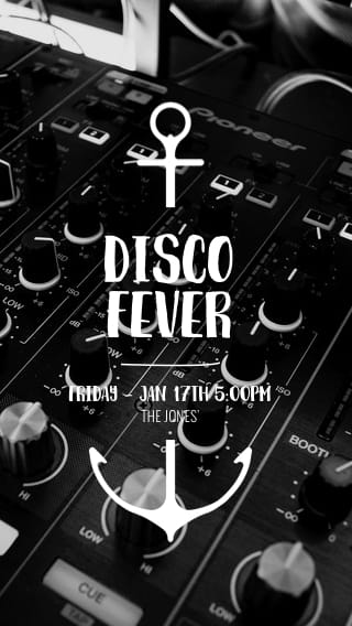 Text Message Invite Designs for Disco Fever