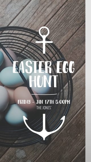 Text Message Invite Designs for Easter Egg Hunt