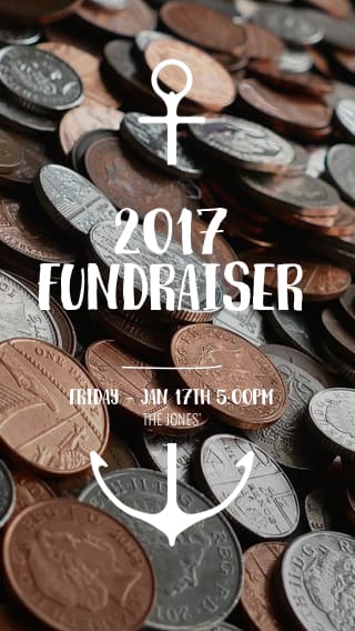 Text Message Invite Designs for 2017 Fundraiser