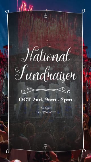 Text Message Invite Designs for National Fundraiser