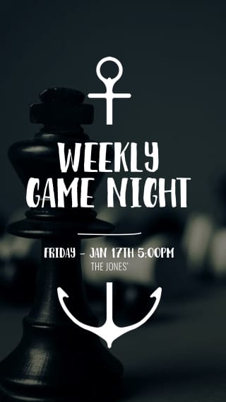 Text Message Invite Designs for Weekly Gaming Night