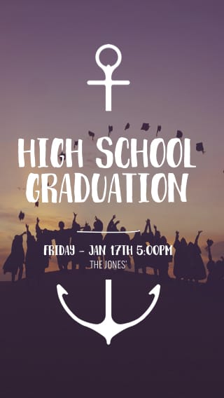 Text Message Invite Designs for High Scool Graduation
