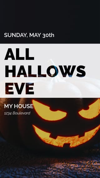 Text Message Invite Designs for All Hallows Eve