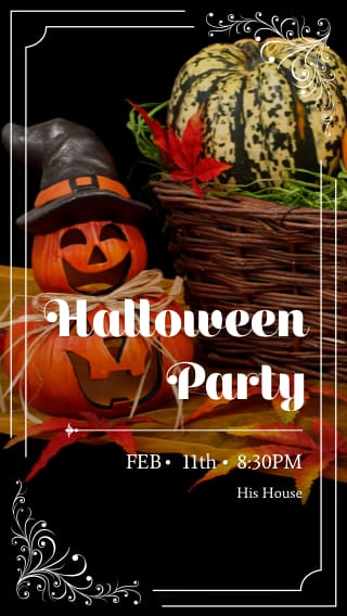 Text Message Invite Designs for Halloween Party