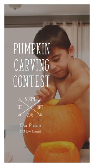 Text Message Invite Designs for Pumpkin Carving Contest