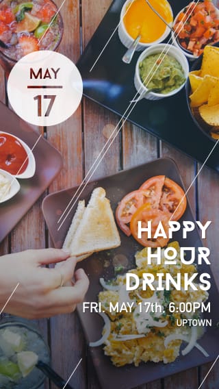 Text Message Invite Designs for Happy Hour Drinks