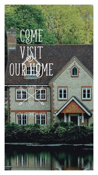 Text Message Invite Designs for Come Visit Our New Home