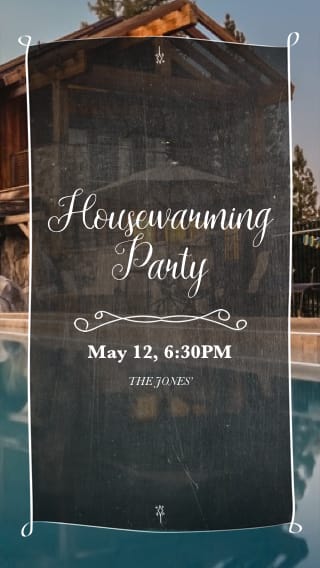 Text Message Invite Designs for Housewarming Pool Party