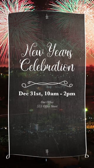 Text Message Invite Designs for New Year's Eve Celebration