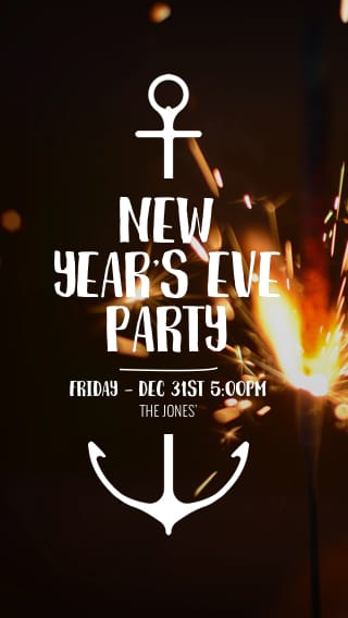 Text Message Invite Designs for New Year's Eve Party