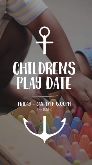 Text Message Invite Designs for Children's Play Date