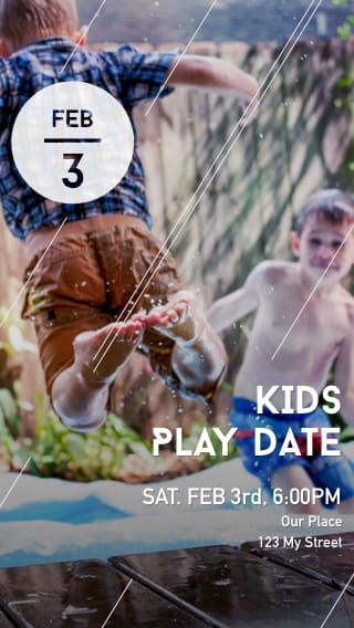 Text Message Invite Designs for Kid's Play Date