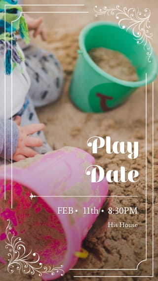 Text Message Invite Designs for Play Date Fun