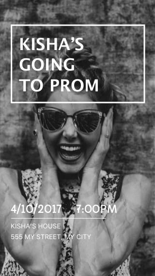 Text Message Invite Designs for Going to Prom