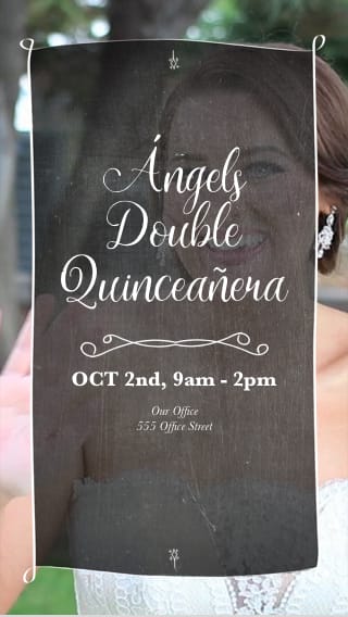Text Message Invite Designs for Quinceañera Dance