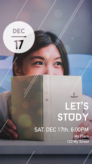Text Message Invite Designs for Let's Study
