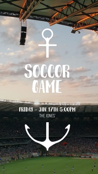 Text Message Invite Designs for Pick Up Soccer Games