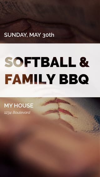 Text Message Invite Designs for Softball Pick Up Games