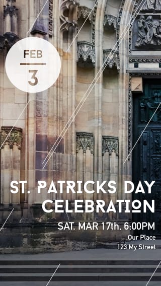 Text Message Invite Designs for St. Patrick's Day Celebration