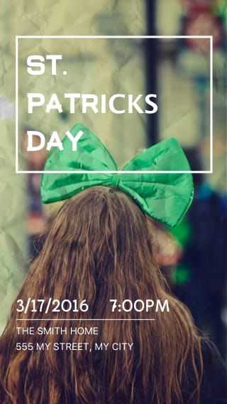 Text Message Invite Designs for Saint Patty's Day
