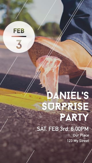 Text Message Invite Designs for Secret Surprise Party