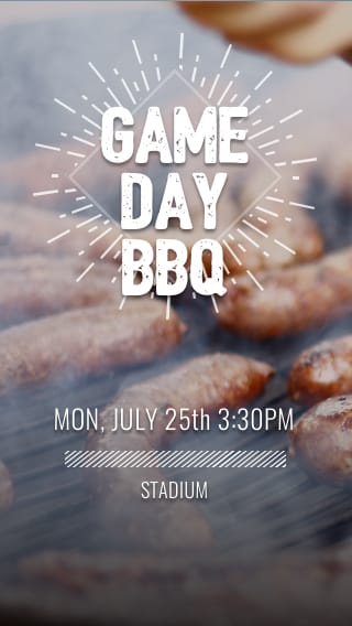 Text Message Invite Designs for Game Day BBQ