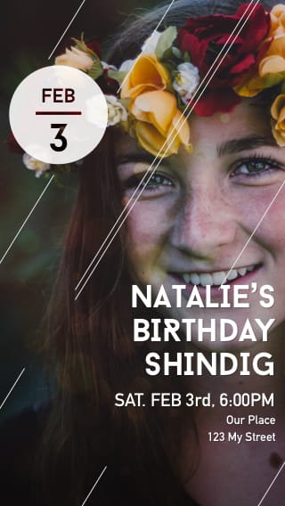 Text Message Invite Designs for Birthday Bash for the Teen
