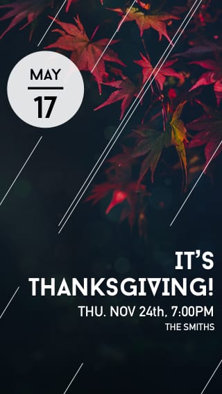 Text Message Invite Designs for Thanksgiving Supper