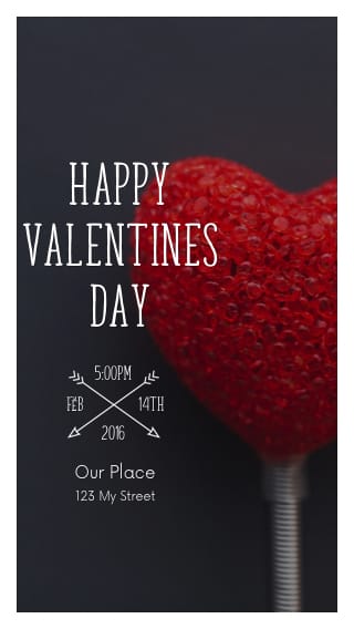 Text Message Invite Designs for Happy V Day