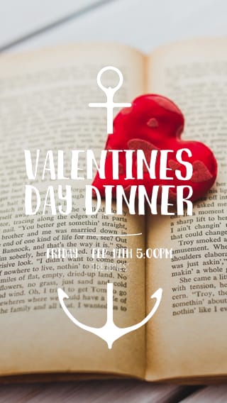 Text Message Invite Designs for Valentine's Day Dinner