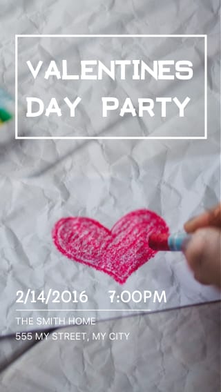 Free Text Message Invitations for Valentine's Day Events