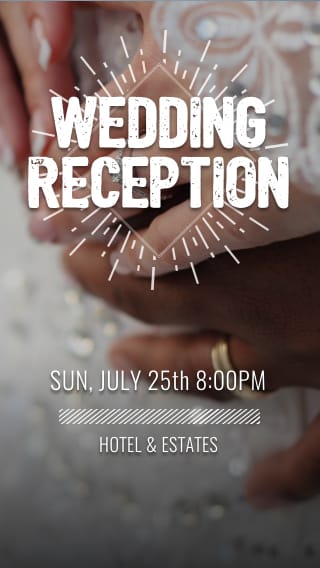 Text Message Invite Designs for Wedding Reception