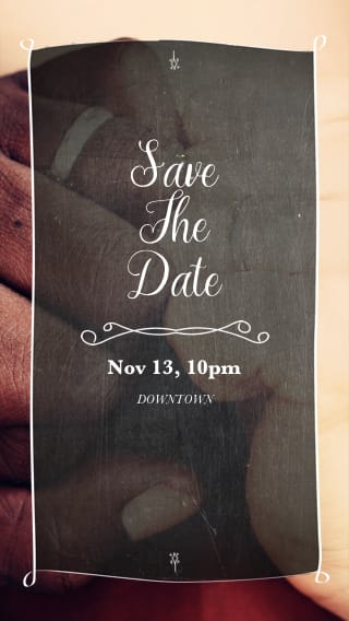 Text Message Invite Designs for We're Tying the Knot Save the Date