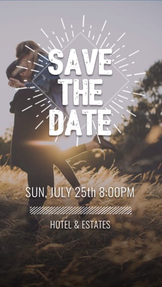 Text Message Invite Designs for Church Wedding Save the Date