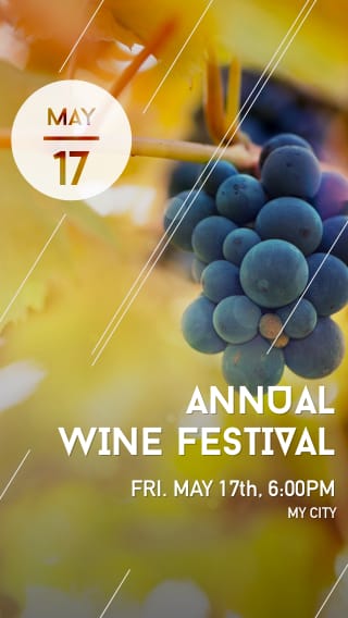 Text Message Invite Designs for Annual Wine Festival